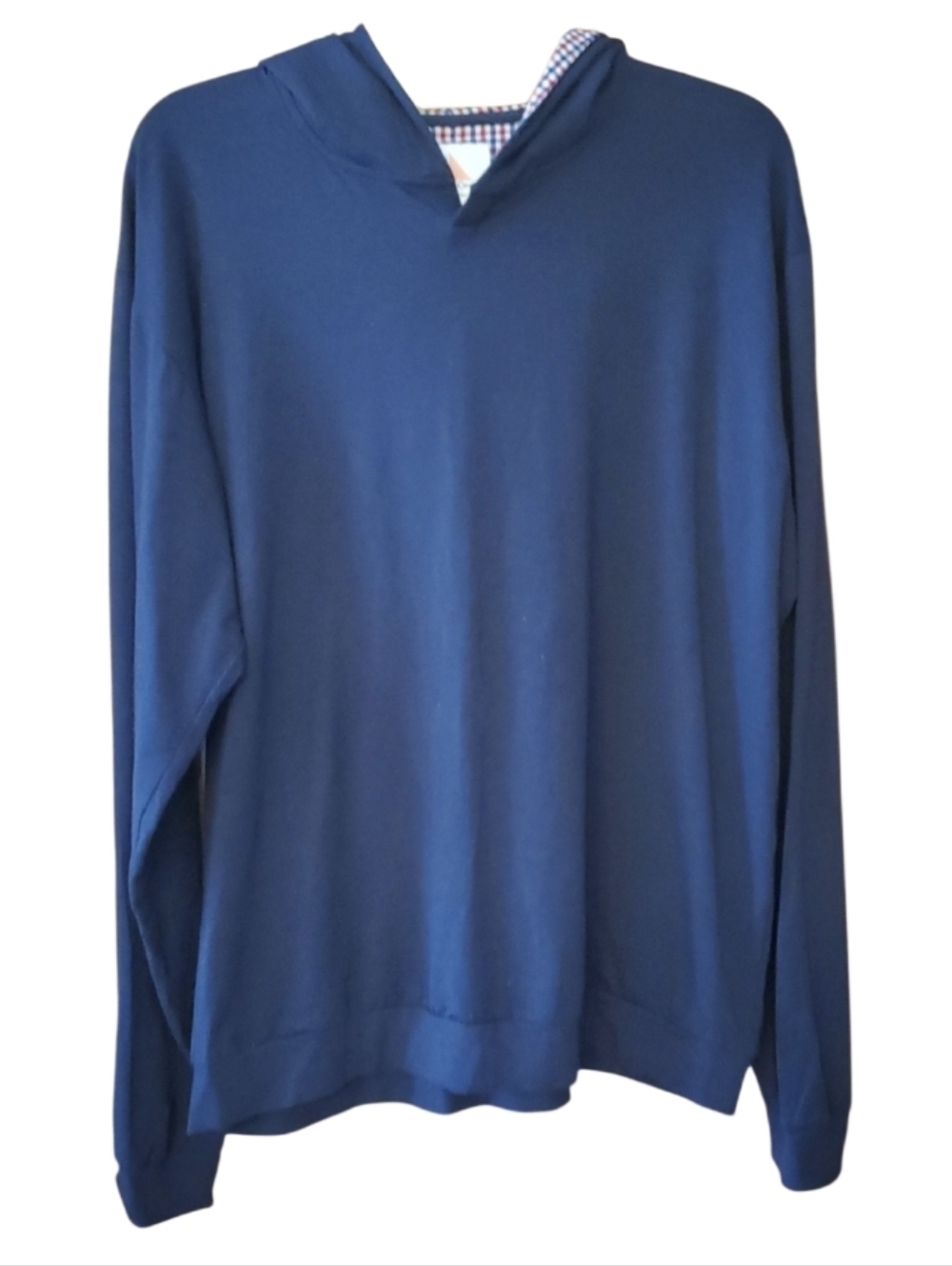 Coastal Crew Nantucket Deckhand Lightweight Men Navy Hoodie Long-Sleeve Size XL